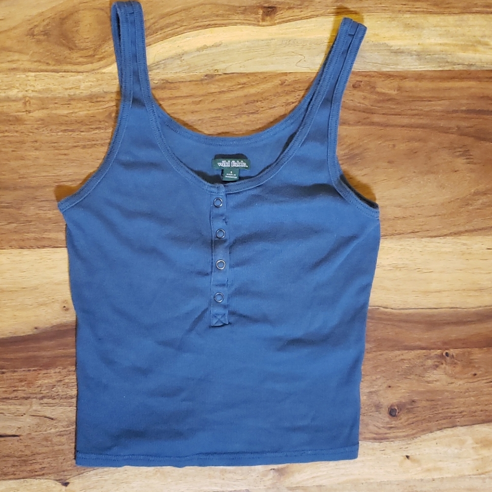 Snap Crop Tank Top